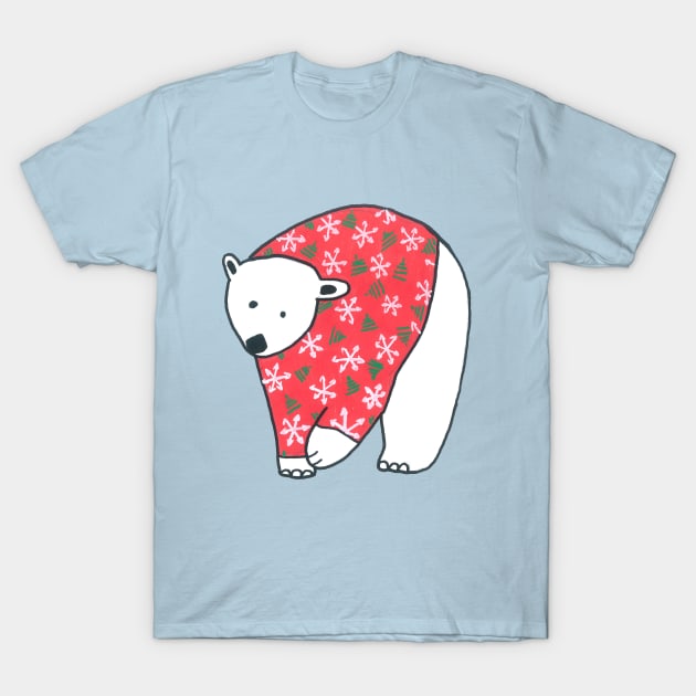 Polar Bear T-Shirt by DoodlesAndStuff